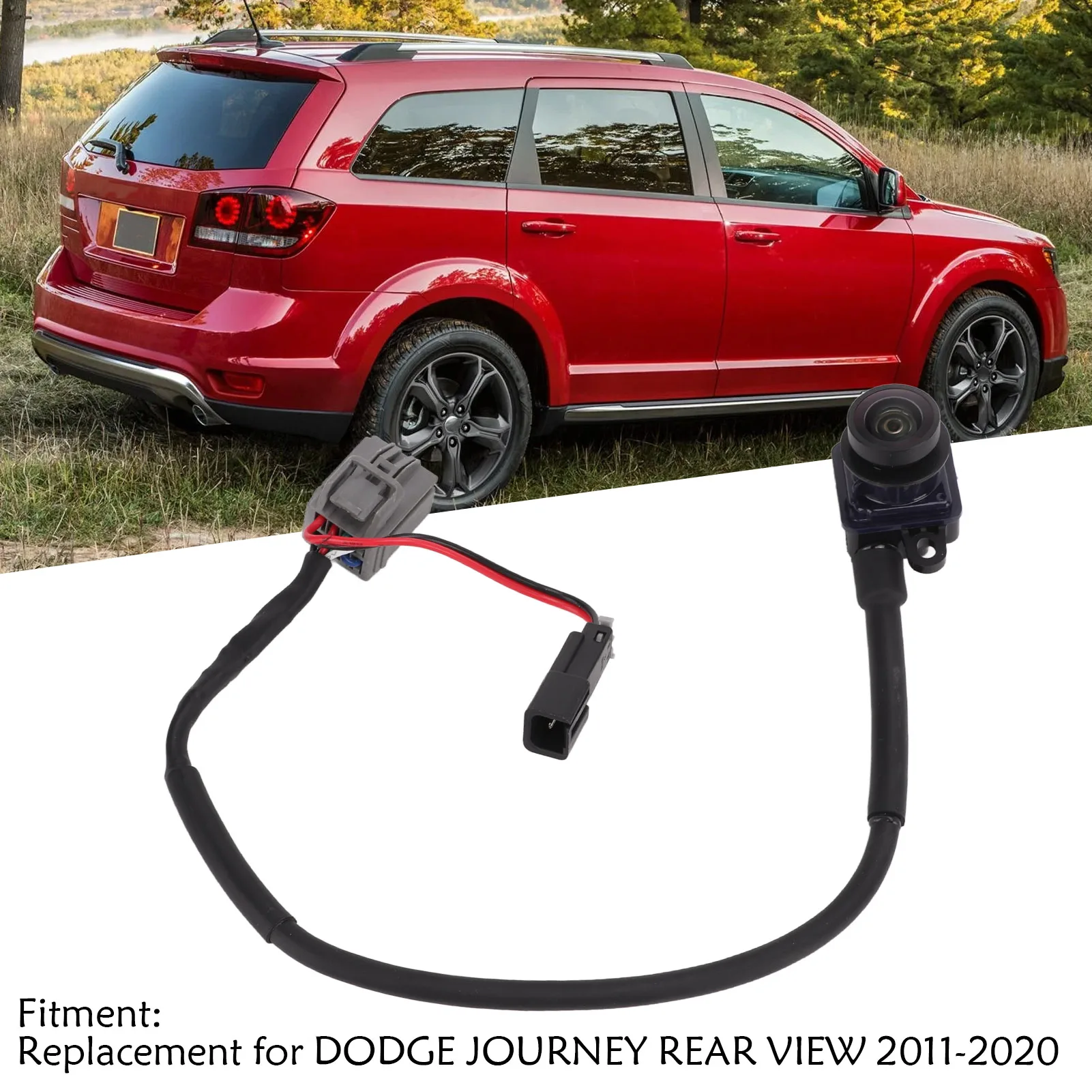 

Backup Camera Reversing Camera Rear View Camera 56054158AB Clear Image IP68 Waterproof Replacement for JOURNEY 2011‑2020