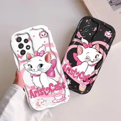 Custodia per telefono Disney Marie Cat per Galaxy A32 A52 A72 4G 5G A14 A15 A25 A53 A54 A55 5G A22 A24 4G A23 4G A33 A34 A35 A52s A73 5G