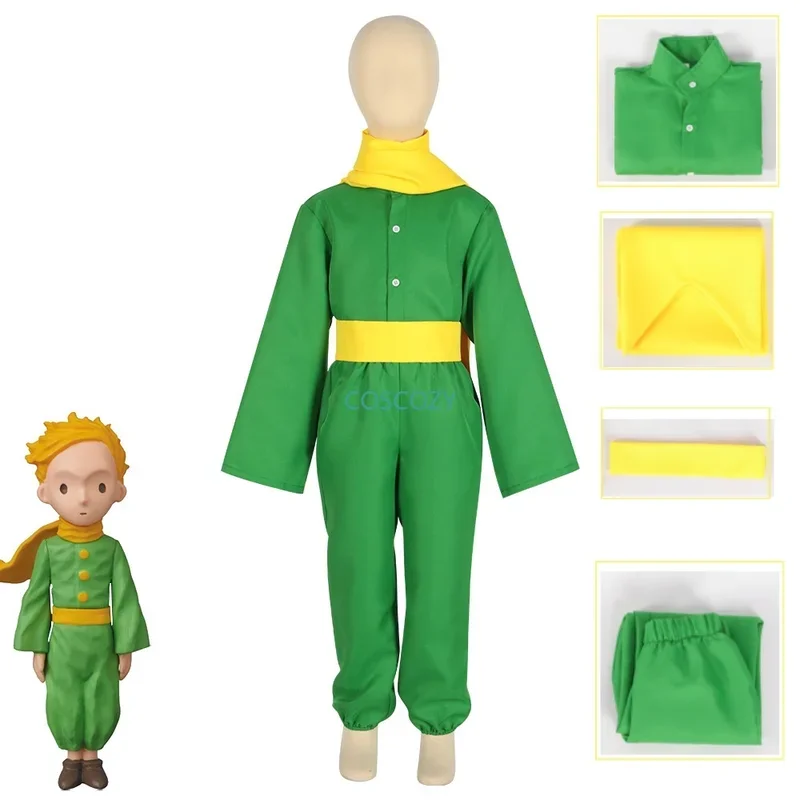 Perruque de Costume de Cosplay du Petit Prince pour Adulte et Enfant, Tenue de Carnaval d'Halloween, Cadeau d'Anniversaire, Nouvelle Collection