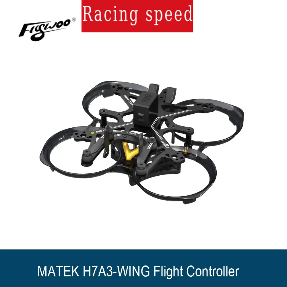 

Комплект рамок FLYWOO FlyLens 75, 1,6-дюймовый комплект рамок для дрона FPV, совместимый с O3ite/O4/O4PRO