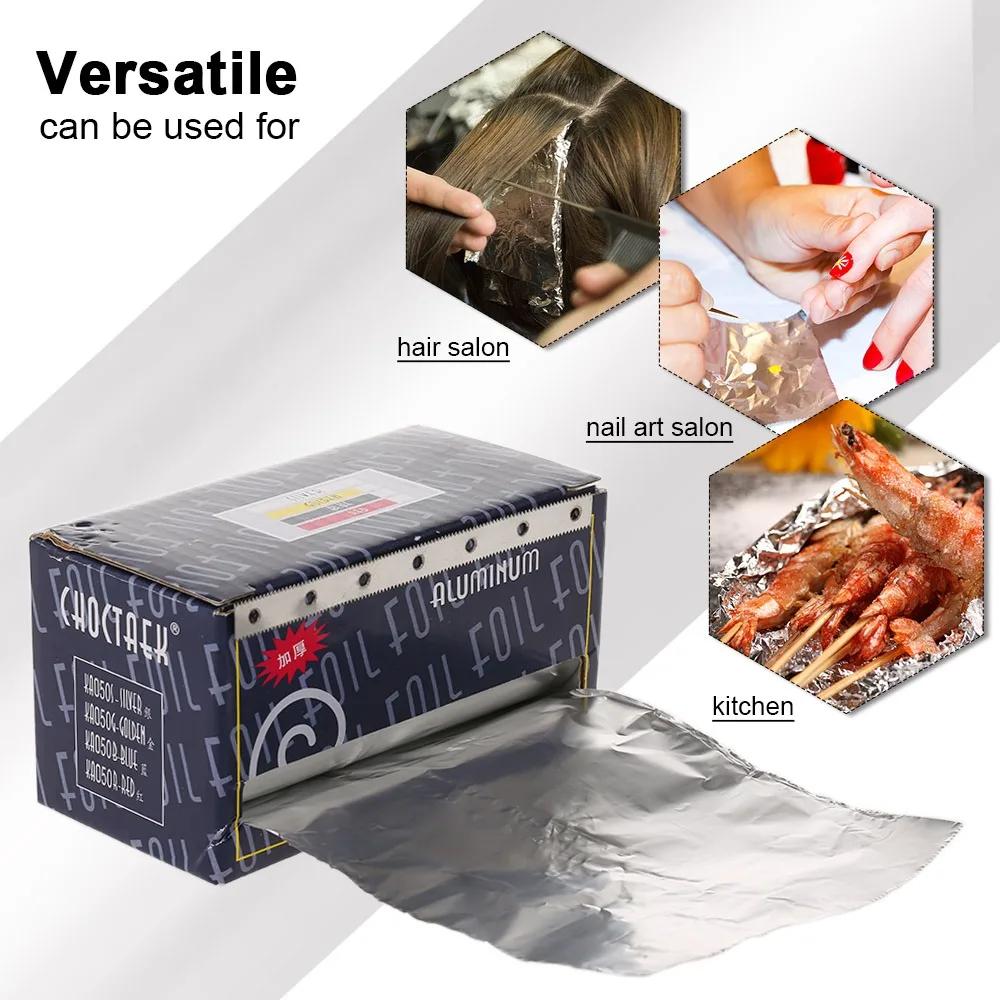 Thickened Hair Perm Foil Silver High Temperature Avoid Salon Hair Foil Versatile Professional Hairdressing Foil Sheets