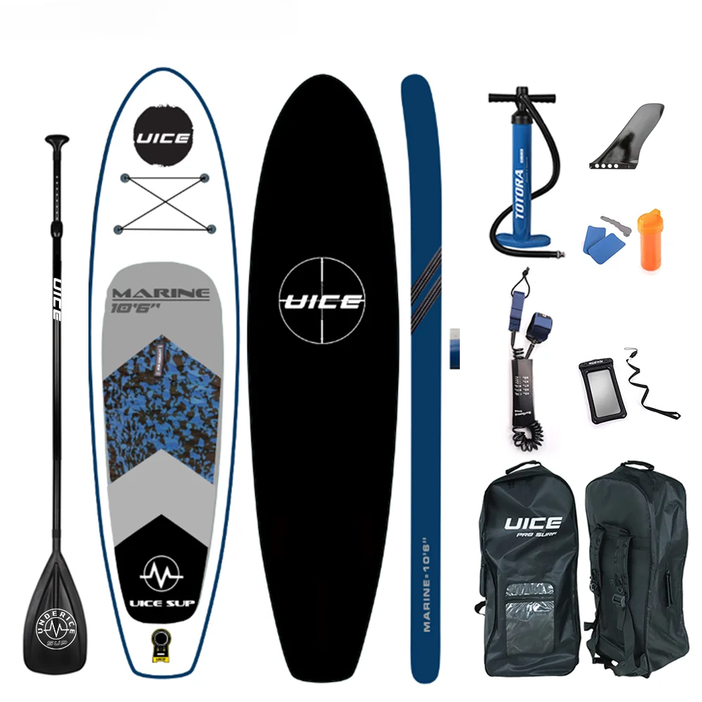 For UICE 10X32X6 Travel Friendly SUP double layer Inflatable Stand up Paddle Board For All Skill Levels