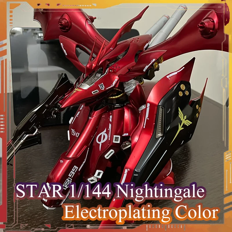 STAR KO HGUC Nightingale Actionfigur, galvanisierte Farbe, MSN-04-2, Anime-Figuren, Maßstab 1:144, Montagemodellbausatz, Geburtstagsgeschenk