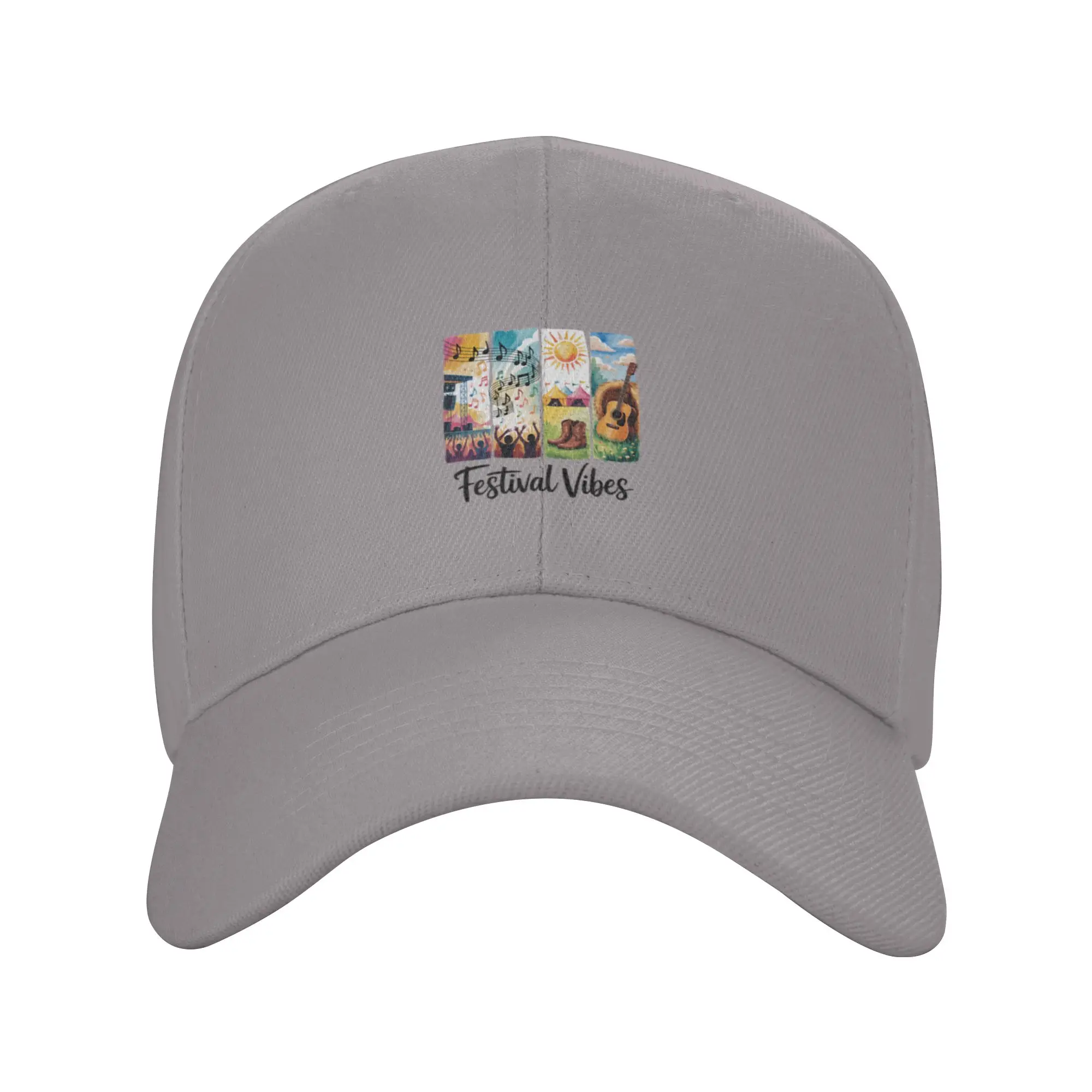 Festival Vibes Country Music Festival Summer Concert Trendy Baseball Cap New Year Celebration Flat Brim Baseball Cap