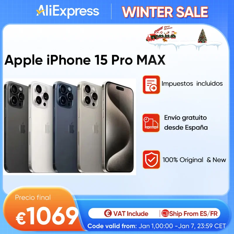 Apple iPhone 15 Pro MAX 8GB RAM 256GB ROM Phone Apple A17 Pro Bionic Chip 6.7'' 120Hz Super Retina XDR Display NFC CN Version