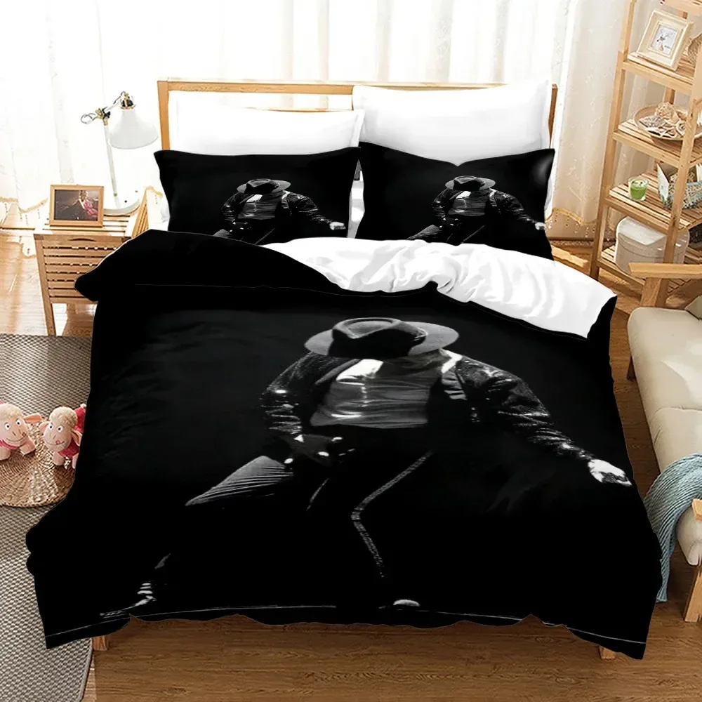 Michael Jackson 3D NEW Duvet Cover Pillowcase Bedding Set Adult Boy Girl Bedroom Decoration Children Single Double Large