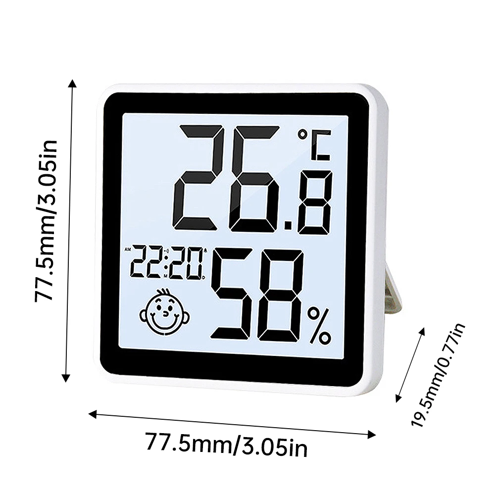 Digital Thermometer Hygrometer Indoor Mini Temperature LCD Electronic Monitor Hygrometer for Indoor Outdoor Room Baby