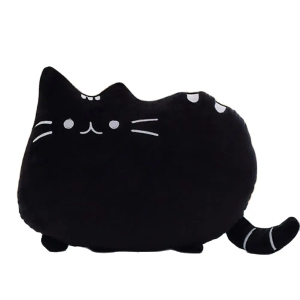 New 40 x 30 size Super Kawaii Cat with zipper PP cotton biscuit shape stuffed animal doll large cushion cover fur Child Christma