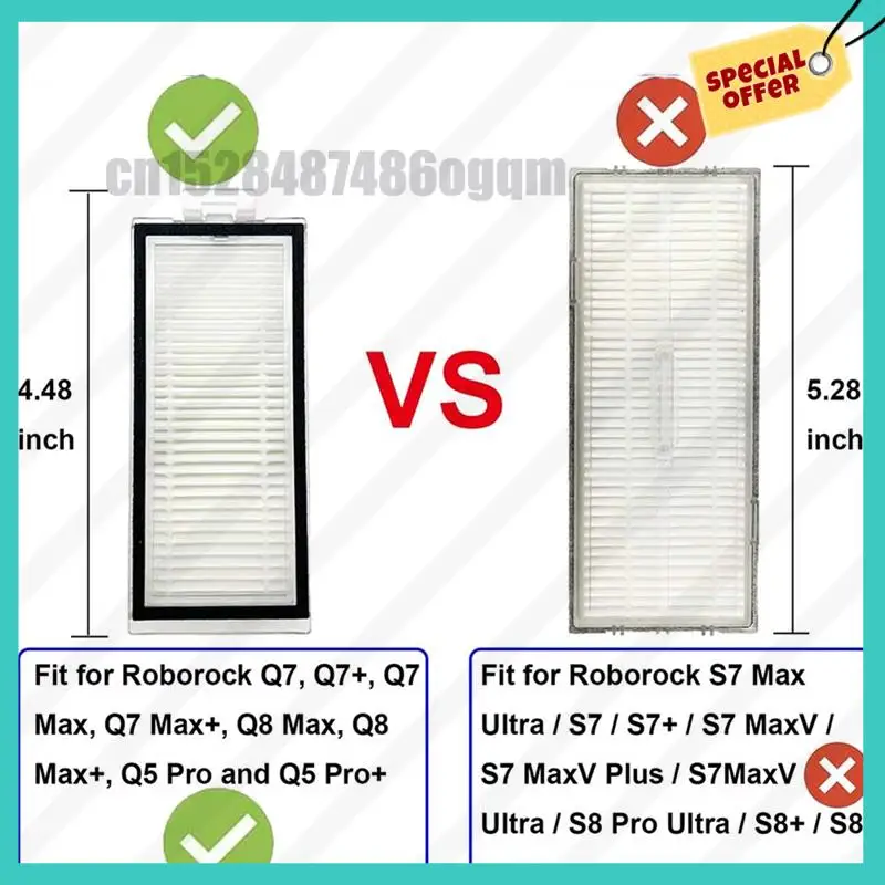 ABJZサイドブラシ、メインブラシ、Hepaフィルター、モップ、ダストバッグ交換用アクセサリー Roborock Q8 Max、Q8 Max+、Q5 Pro、Q5 Pro+、スペアパーツ