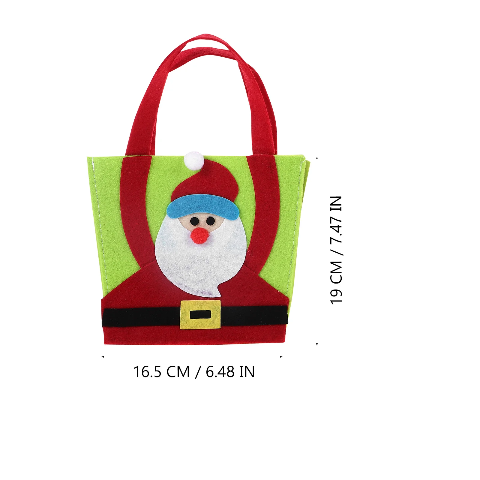 

2Pcs Christmas Candy Bags Xmas Santa Snowman Large Capacity Gift Bags Festival Party Wrapping Cloth Reusable Treat Holder