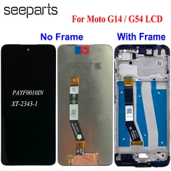 Tested Well 6.5'' For Motorola Moto G14 PAYF0010IN LCD Display With Touch Screen Digitizer Assambly For Moto G54 XT-2343-1 LCD