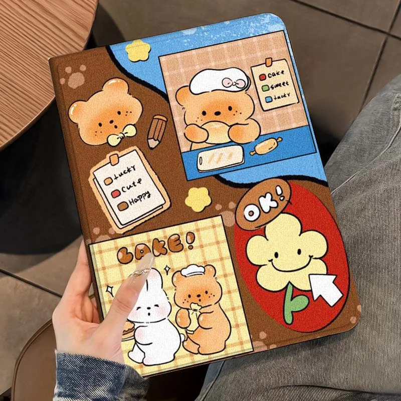 ريترو الكرتون الحيوان نمط لباد برو 7 8 9 Gen 2 11 13 5th 6th 10th 11th M5 M4 12.9 10.2 بوصة 2024 2025 اللوحي