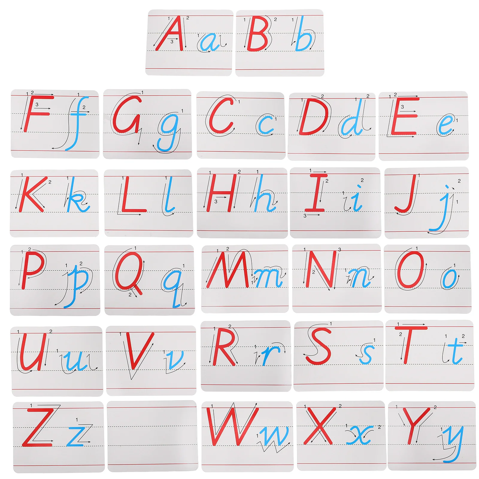 1Set pädagogische Alphabet-Magnete für Kühlschrank, buntes Großbuchstaben, Kleinbuchstaben, magnetisches Buchstaben-Vorschul-Lern-Rechtschreibset