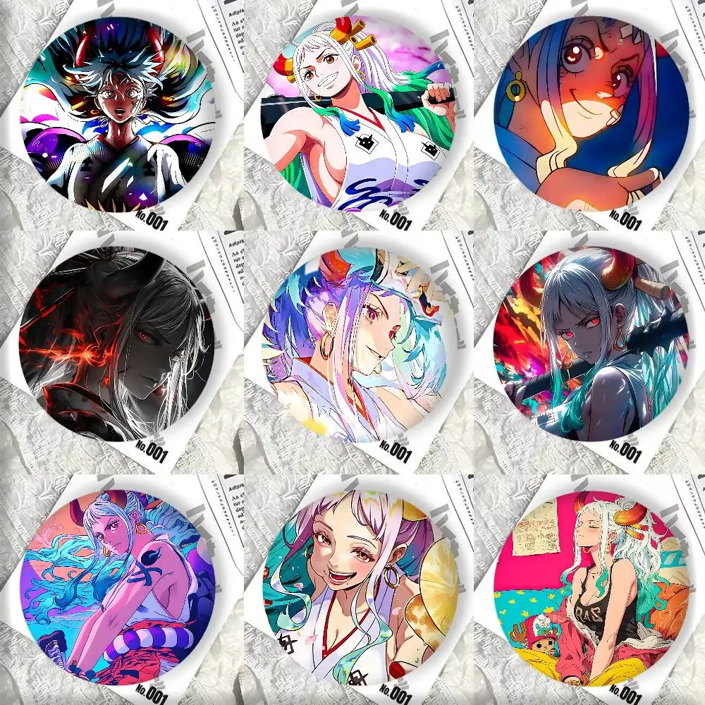 Anime O-One Piece Yamato Badge Tinplate DIY Backpack Clothing Accessories Jewelry Pins