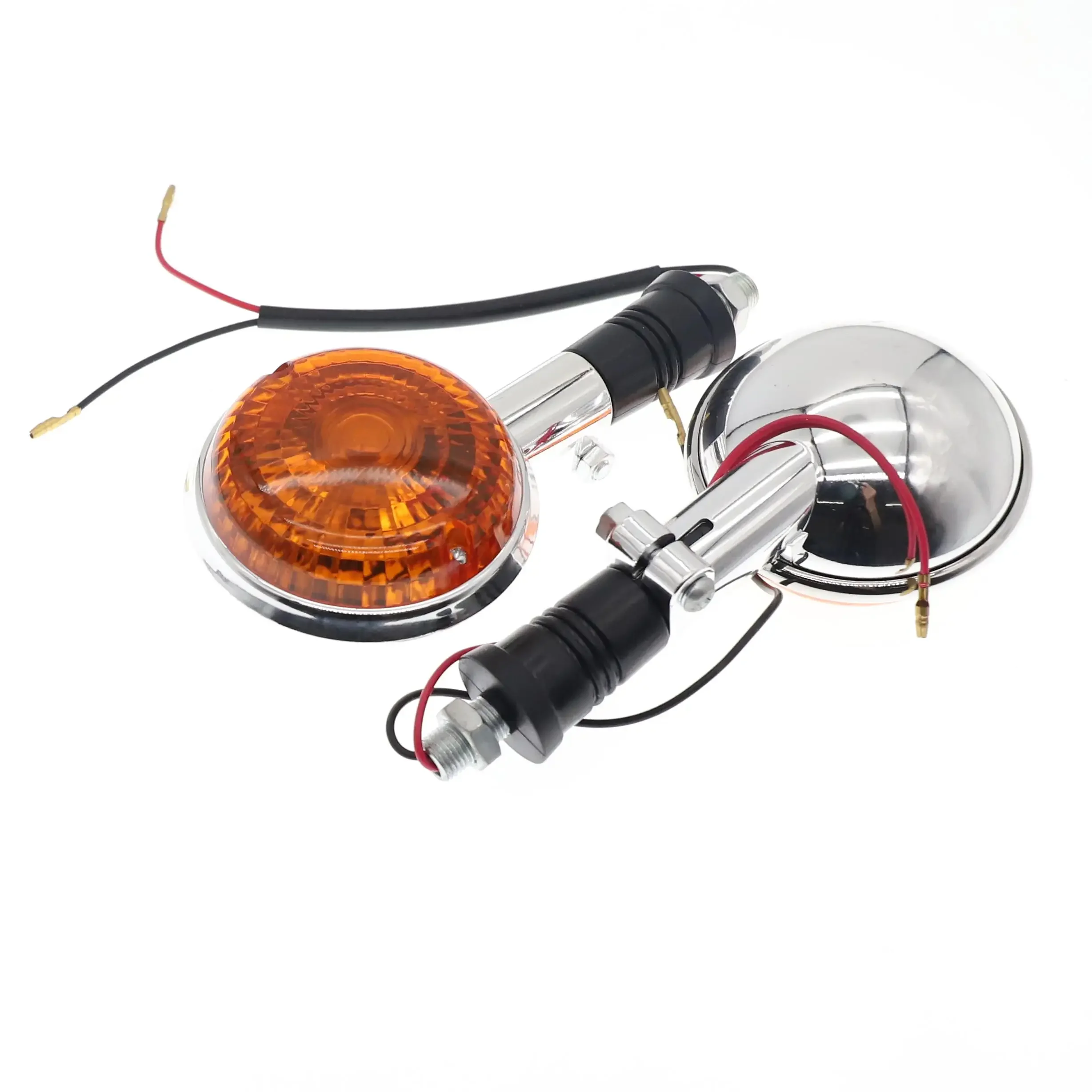 2PCS Motorcycle Turn Signal Light Clear Blinker Indicator Flasher Lamp Universal Modification For YAMAHA Vmax 1200/XJ700/XJ700X 5