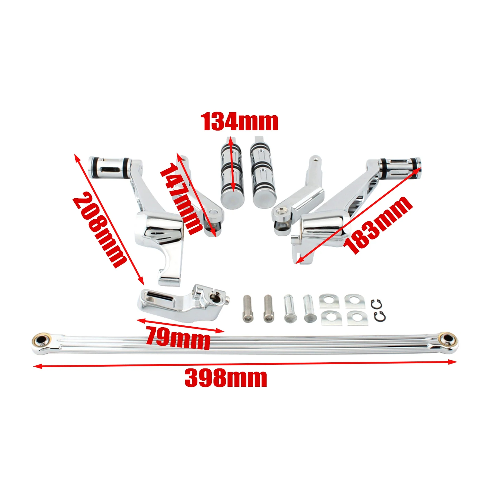 For Harley Night Rod VRSC Special 2007-2017 V-Rod Muscle 2002-2017 Motorcycle Foot Pegs Forward Control Kit CNC Aluminum