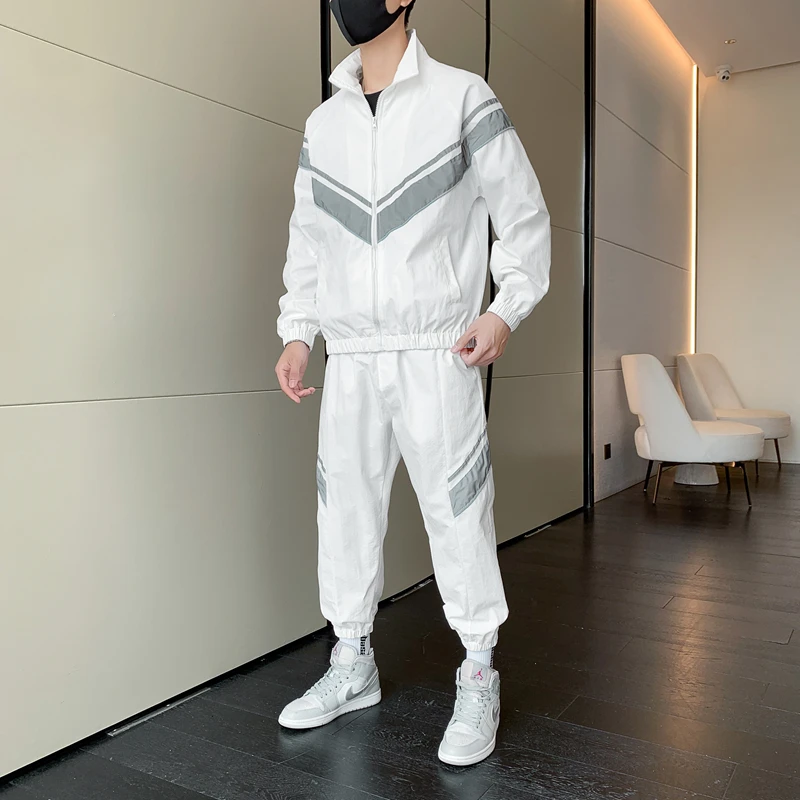 Men Tracksuit 2023 Clothes 2 Pcs Set Jackets and Pants Set Man Hip Hop Streetwear Clothing Jogging Suit Men Sweatsuit