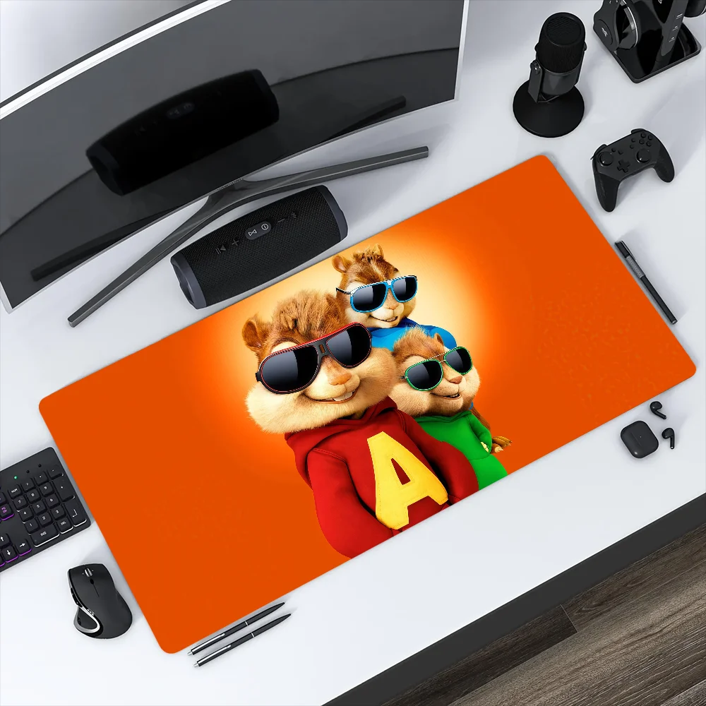 Band Mouse Pad Gaming and Office Desk Pads Chipmunks Large For Virtual the Computer Non-slip Lockedge A-Alvin MousePad