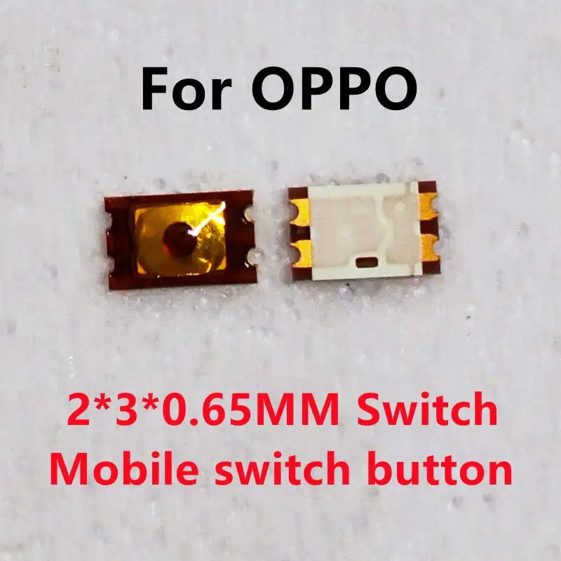 10pcs Micro Switch SMD 2*3*0.65MM 2x3x0.65MM For OPPO R9 R11 Tactile Push Button Switch Tact 4 Pin for Mobile Phone Camera