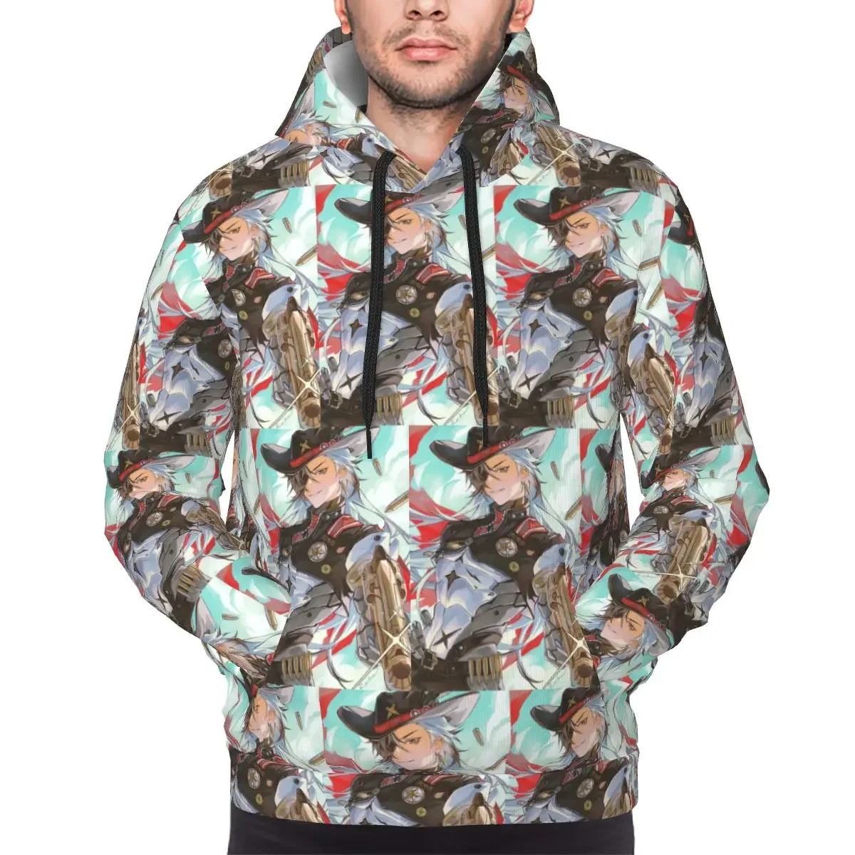 

Толстовка с капюшоном Boothill, пуловер в стиле Харадзюку, осень-зима, мужские и женские толстовки, топы с длинными рукавами