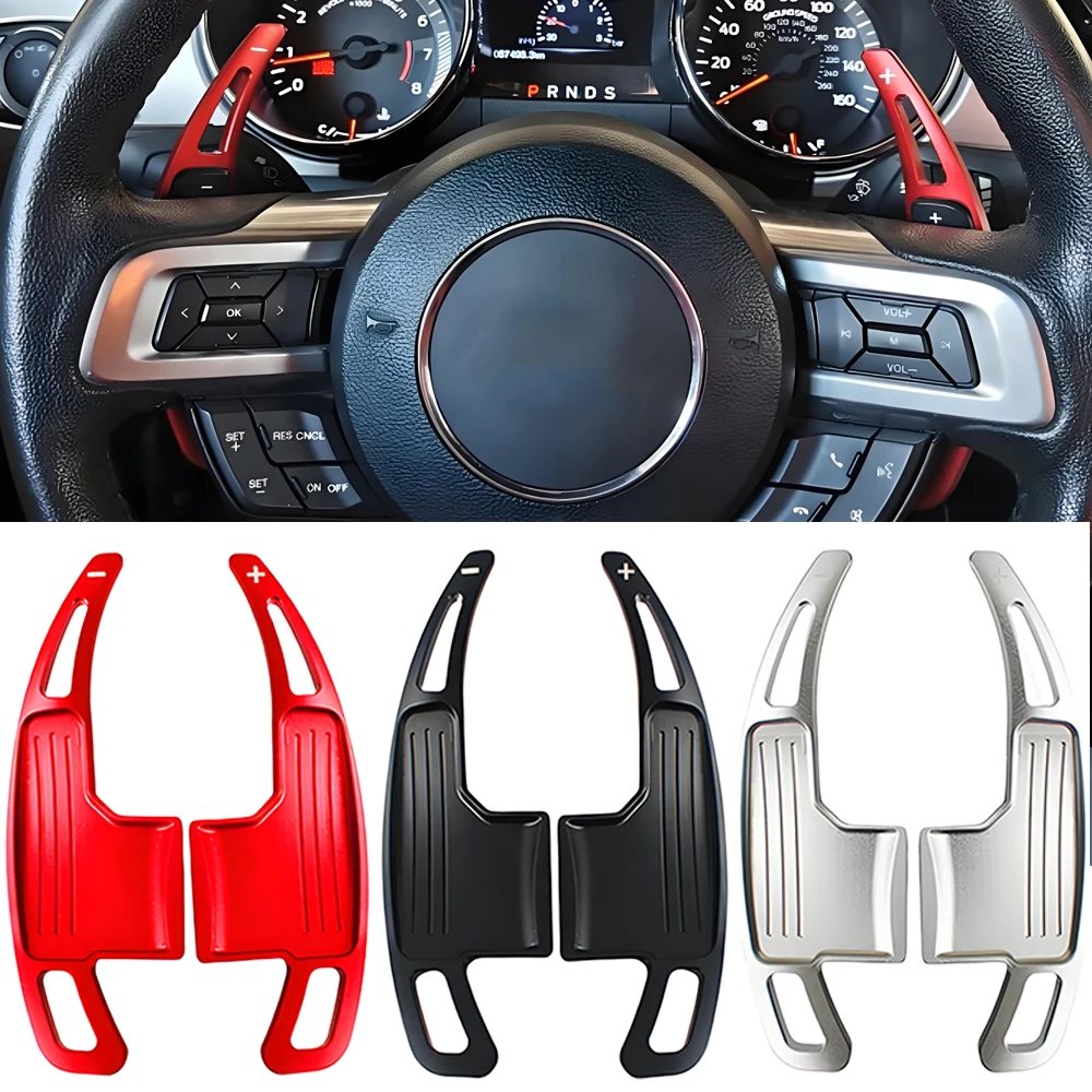 

2 шт. автомобильный чехол на руль для Ford Mustang 2015 2016 2017 2018 2019 2020 2021 2022 2023 автомобильные аксессуары