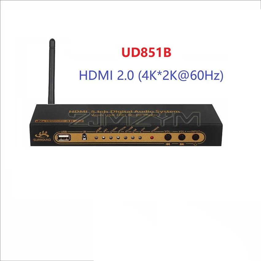 NONE DTS Dolby AC3 5.1-Kanal Audio-Decoder Konvertierung DAC Bluetooth HDMI Splitter USB Computer-Soundkarte US/UK/EU 3