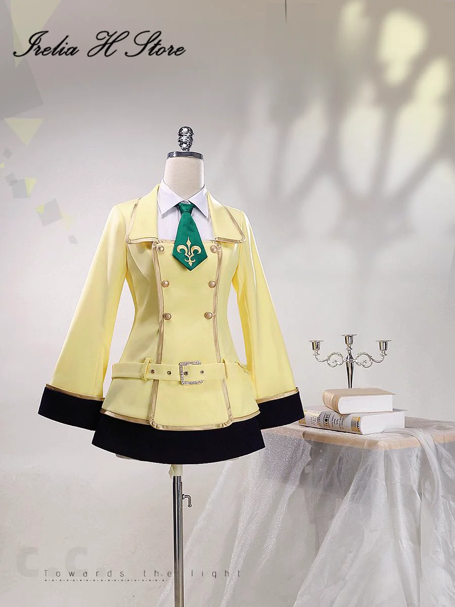 Irelia H Anime C.C  Cosplay Costume Anime C.C Milly Ashford School Uniform JK Coat Skirt Halloween Costume