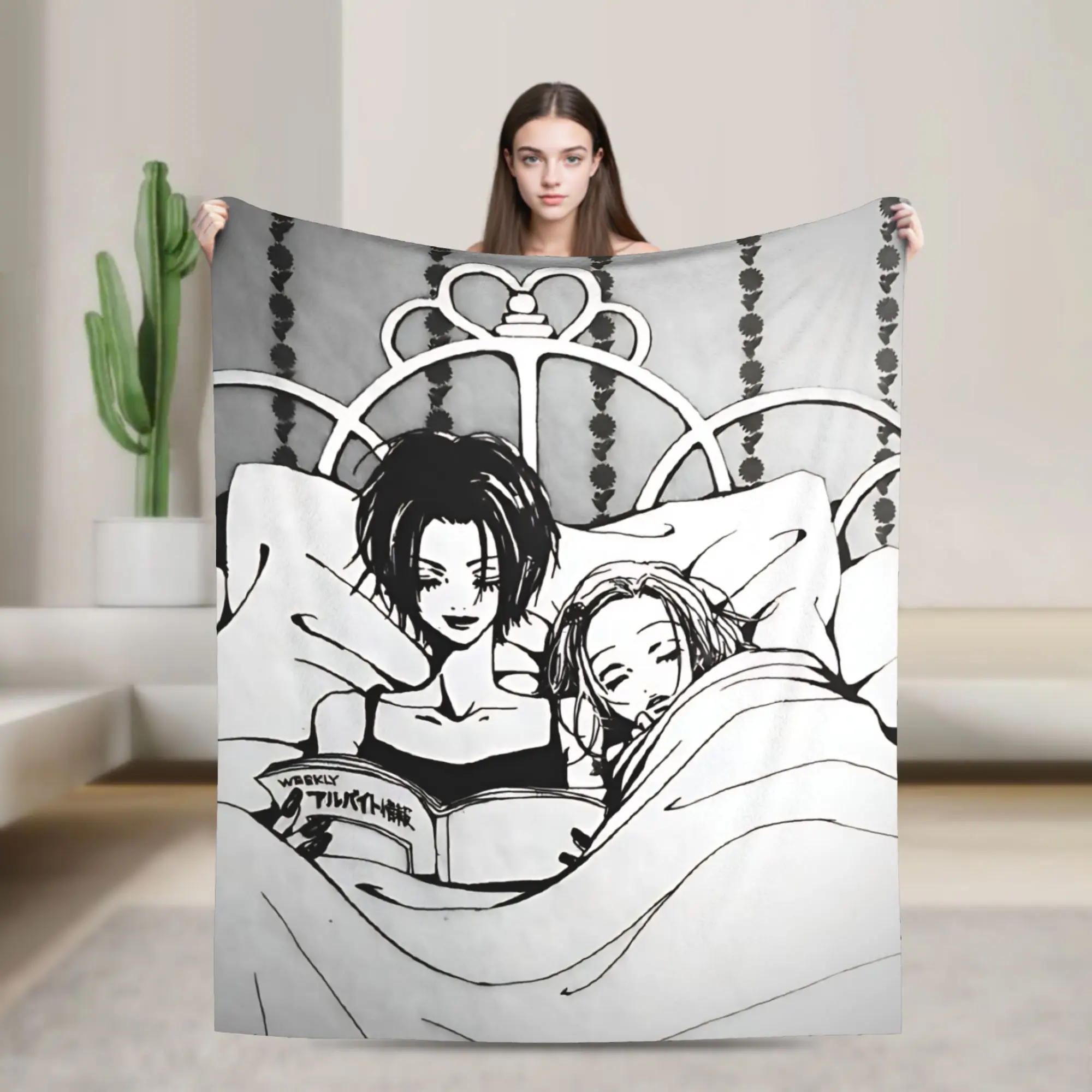 Nana Girl Blankets  Camping Flannel Throw Blanket For Couch Bed Warm Soft Custom Quality Bedspread Birthday Gift