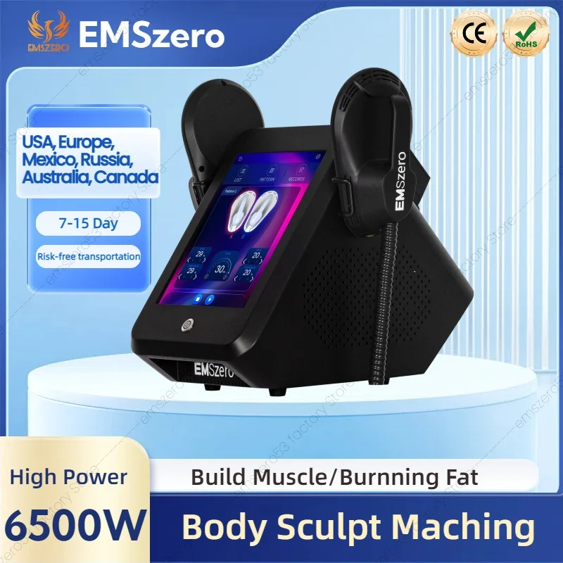 

EMSzero RF EMS Sculpt Machine 6000W Fat Body Sculpting Muscle Stimulation 15 Electromagnetic Slimming Buttock Weight Loss Salon