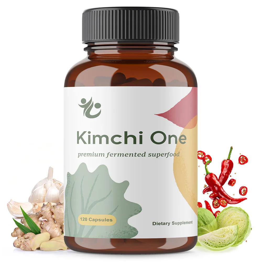 

Kimchi Powder Capsules, Antioxidant Supplement, Premium Gut Health Superfood for Overall Well Being, Gluten-Free