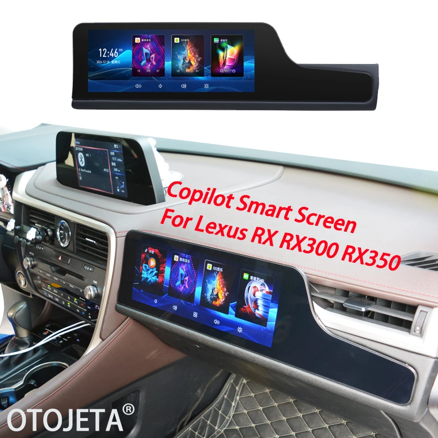 12.3inch For Lexus RX RX300 RX350 RX200t Rx450h Upgraded Copilot Smart Screen GPS Carplay Car Multimedia Player Stereo Head Unit