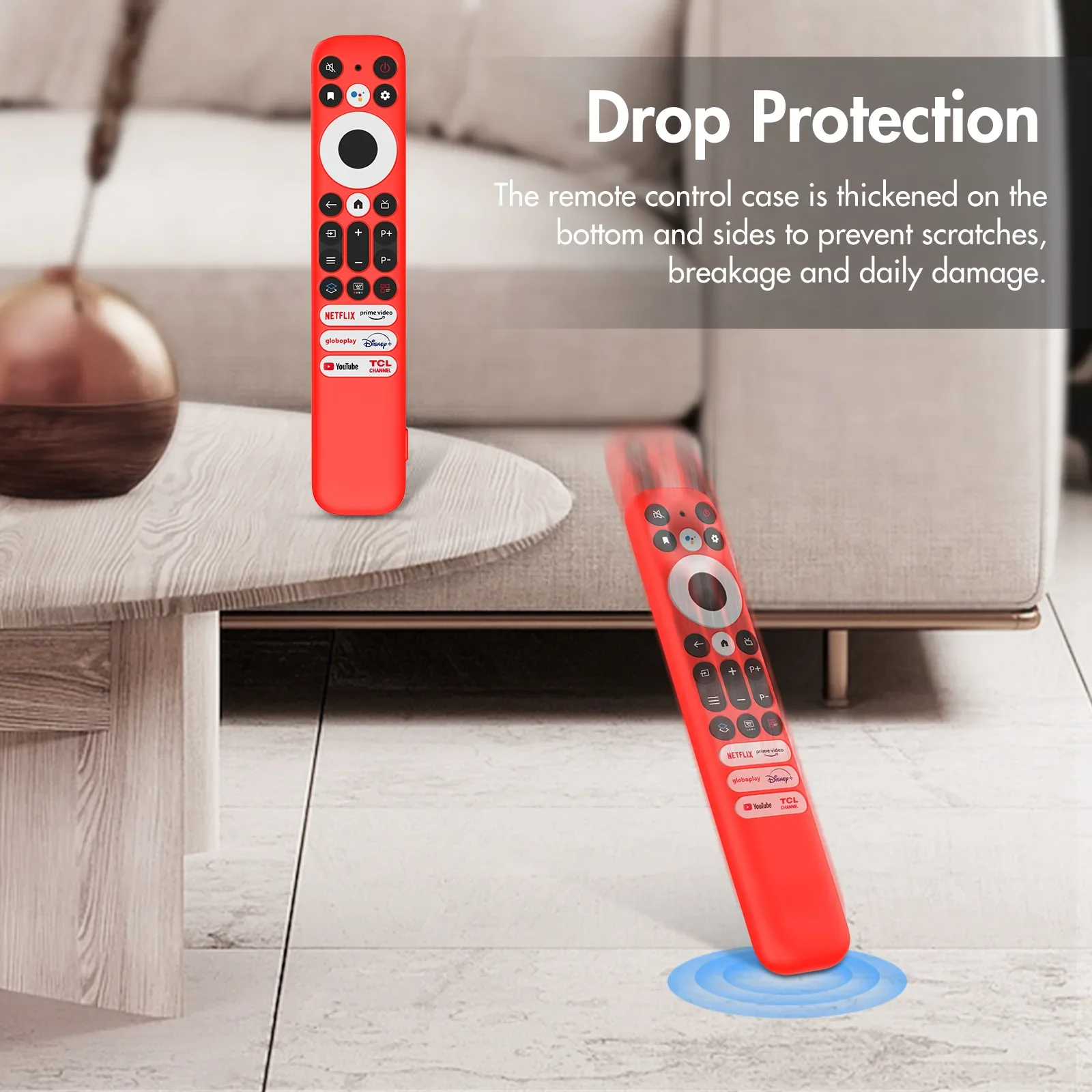 Para tcl rc813 fmb1/rc902v fmr1/4 fmr5/rc923 fmb3 silicone controle remoto pacote completo capa protetora antiderrapante e à prova de poeira