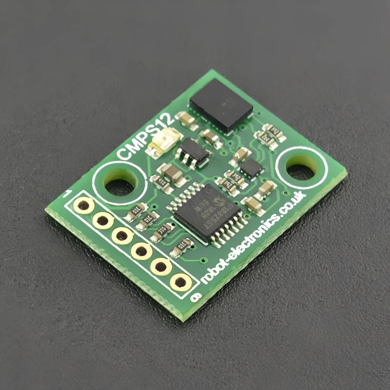 CMPS12 Tilt Compensated Electronic Compass Module with BNO055 3-Axis Magnetometer Gyro Accelerometer I2C/Serial for Arduino