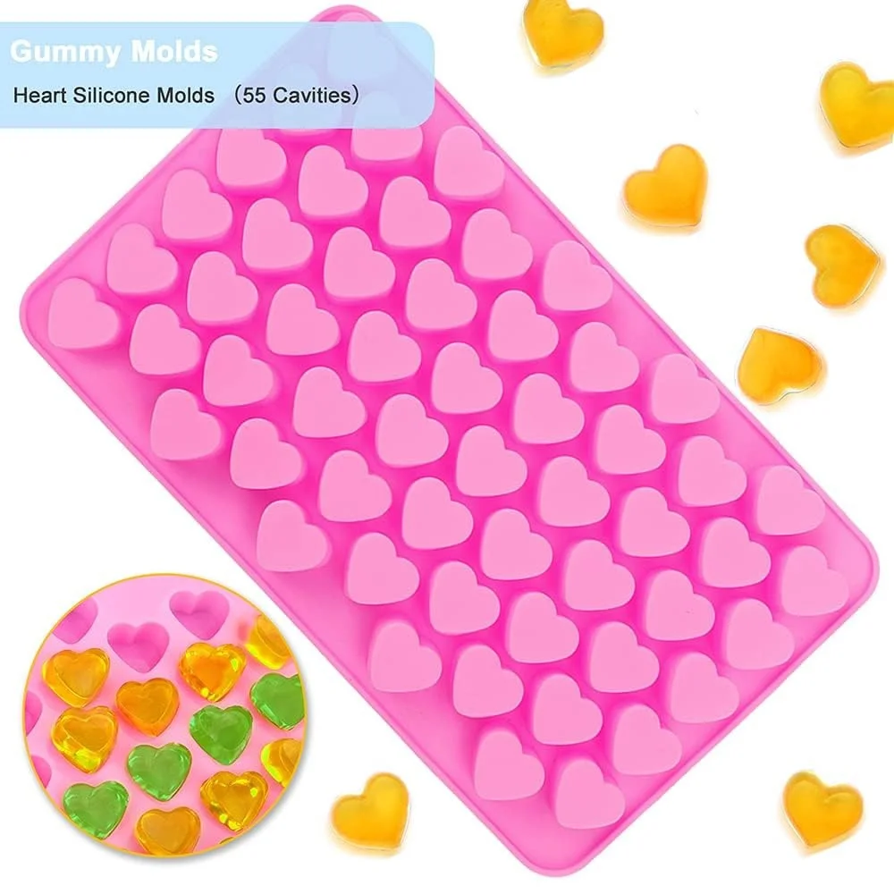 Mini Fudge Molds Silicone Chocolate Fudge Molds with Dropper Non-stick Food Grade Jelly Bear Cake Candy Tools Baking Molds - view 4
