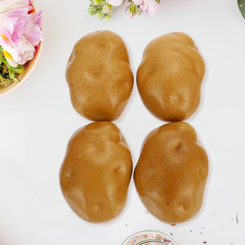 

8 Pcs Simulation Potatoes Simulated Adornments Ricer Ornaments Photo Prop Artificial Props Foam