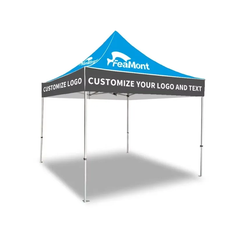 Barraca de cabine dobrável para show comercial profissional, impressão de logotipo personalizado pesada 3x3m, adequada para exibição de publicidade