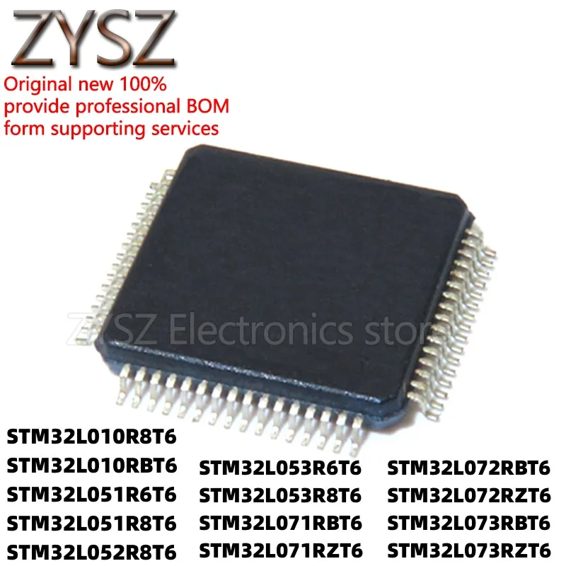 

5 шт. STM32L010R8T6 051 052 053 071 072 073 R6T6 RBT6 RZT6 QFP64