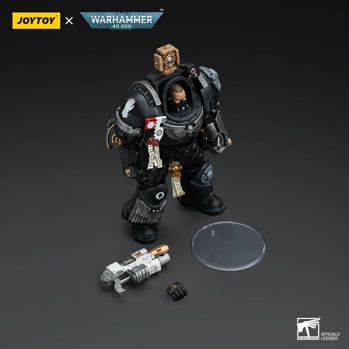 [W magazynie] JOYTOY Warhammer 40K żelazne dłonie kapitan w Terminator zbroja figurka wspólne ruchome figurka model kolekcjonerski zabawka