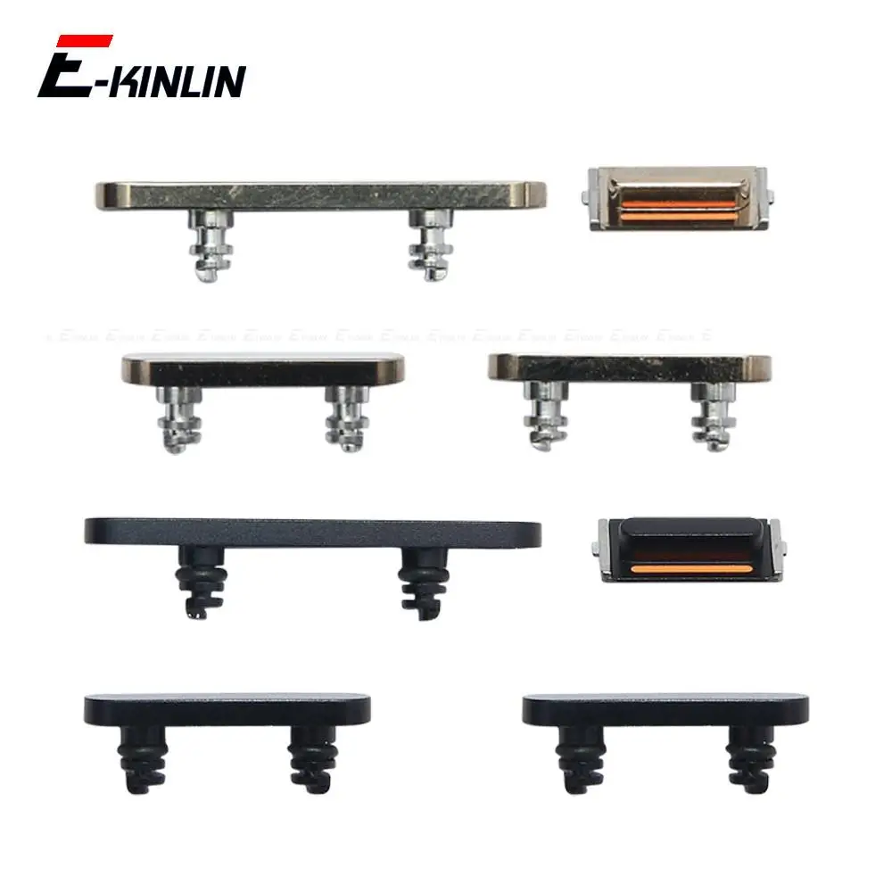 Full Sets Side Button For iPhone 13 mini 13 Pro Max Power On Off Lock Volume Switch Button Mute Silent Key Set