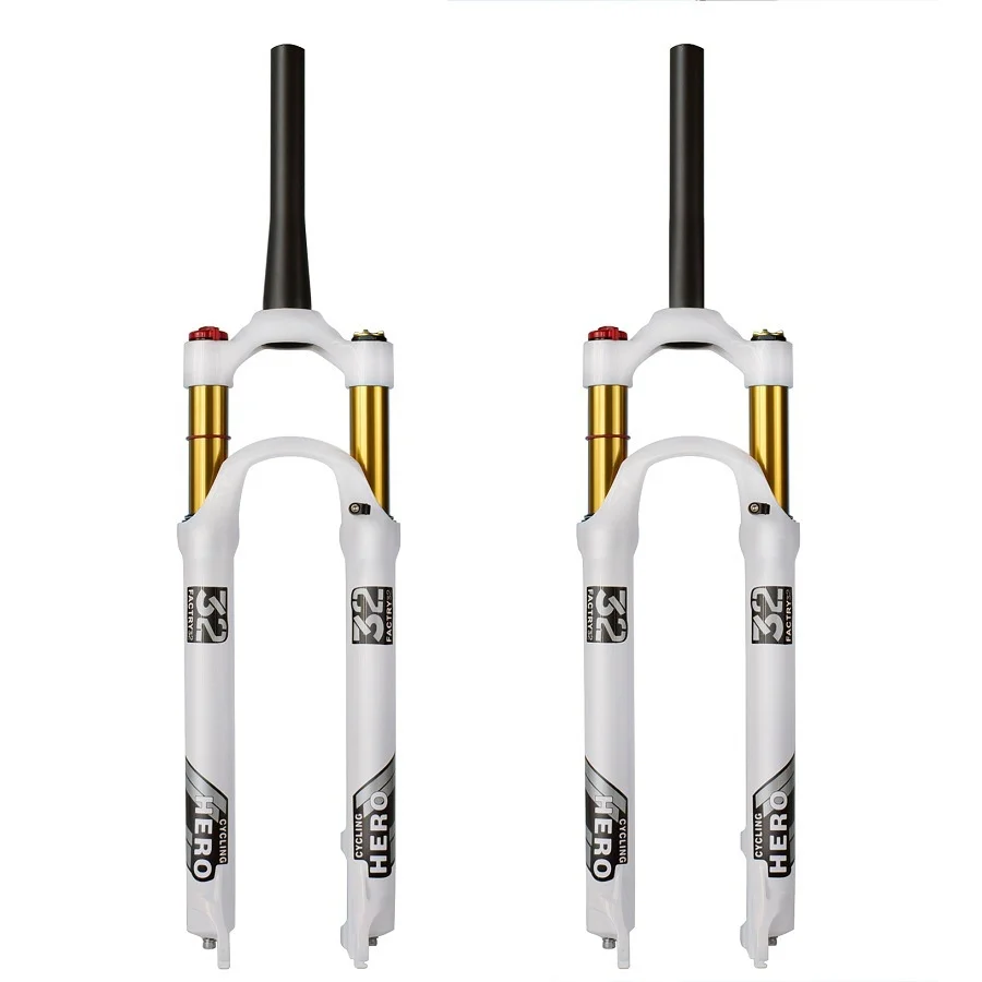 Cycling hero Mountain Bike Air Fork Suspension Plug Magnesium Alloy Air Fork 26 27.5 29 Inch 120-120MM High Quality