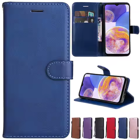 New Leather Flip Case For Samsung Galaxy A03 Core A12 A13 A23 A32 A33 A51 A52 A53 A71 A72 A73 S22 Ultra S21 Ultra S20 FE S10