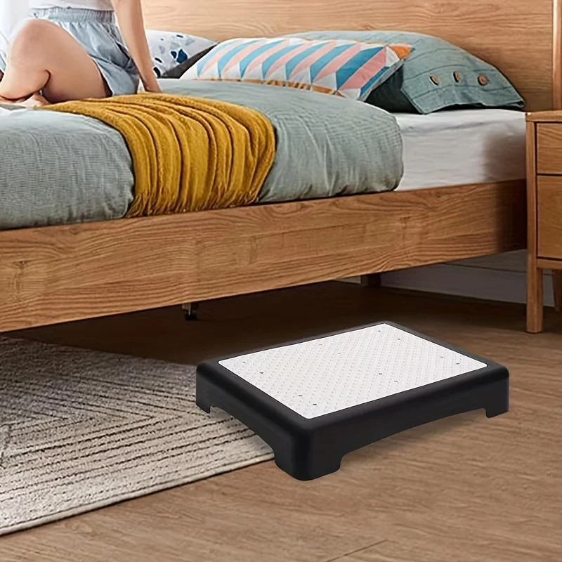 Heavy-Duty Adjustable Non-Slip Stepping Stool Sturdy Polypropylene with Rubber Mat Portable Indoor Outdoor for Car Bed Stairs image 3