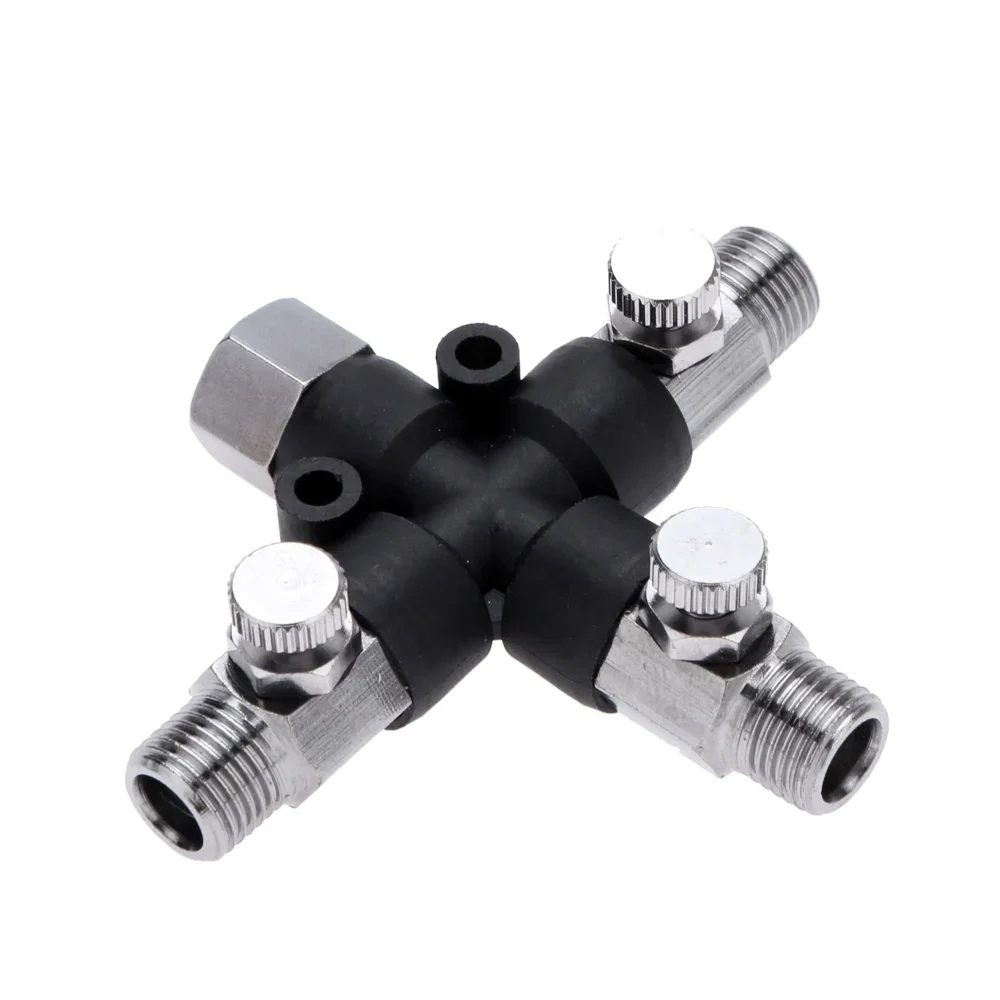 3-Way Airbrush Air Hose Splitter Manifold Airbrush Accessories Multi Use aerografo Airbrush Fittings 1/8\