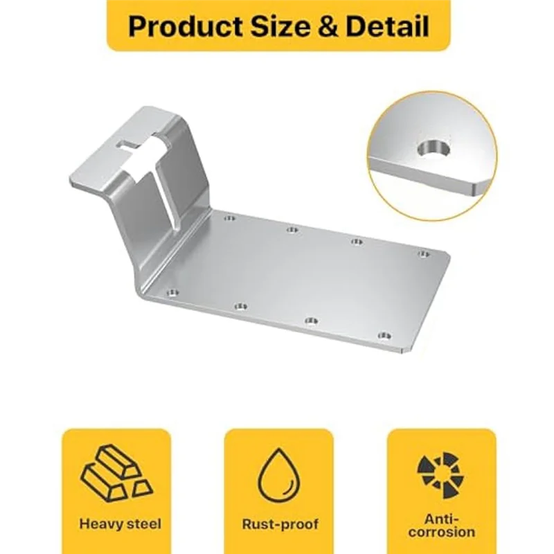 

WORTHOWN-6 T Post Brackets,T Post Target Hanger,Fence Bracket For T Shape Fence Posts,T Post Corner Brace For Trail Camera Mount