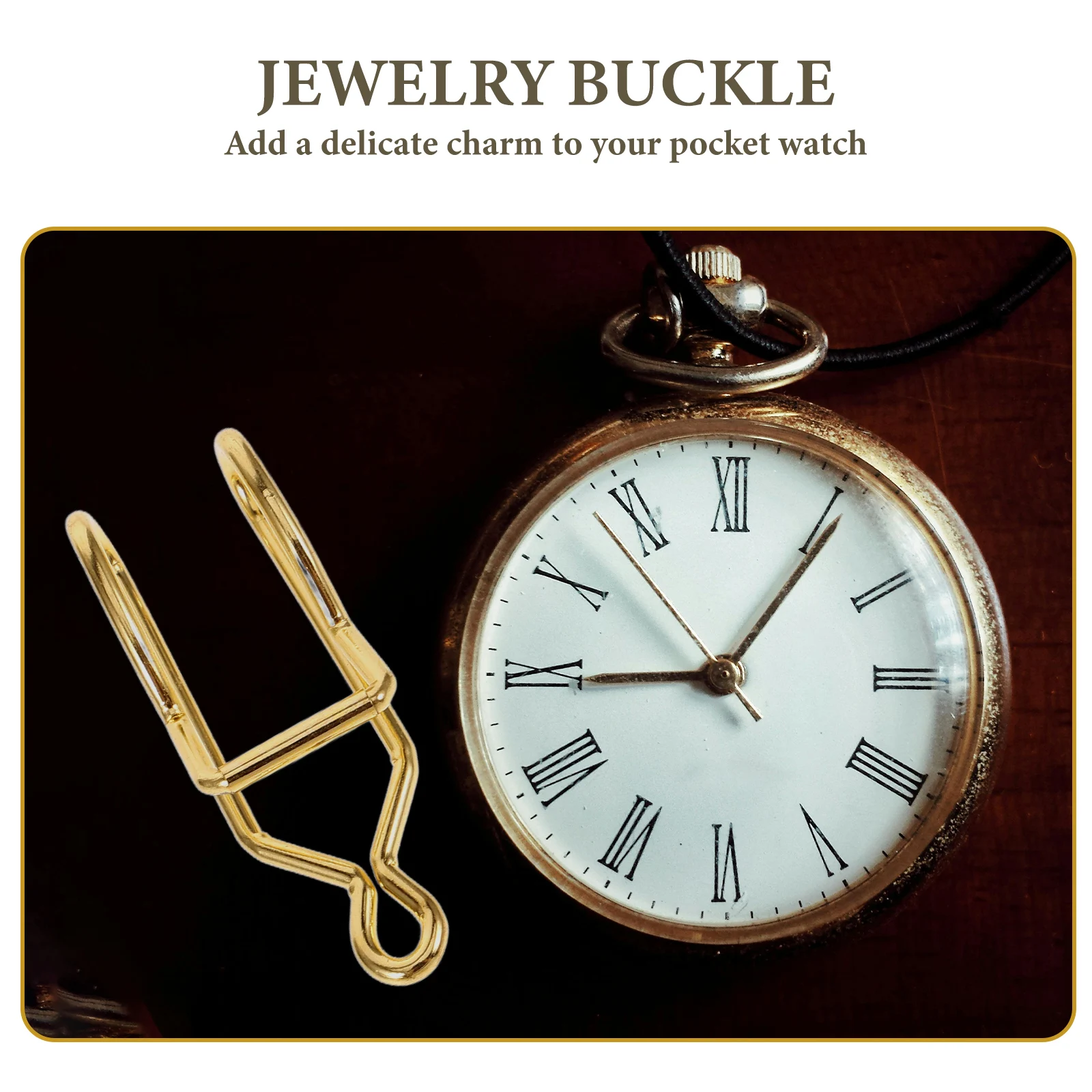 

50Pcs Pocket Watch Chain Clasp Iron Metal Clips Easy Install Smooth Pocket Watch Chain DIY Accessories Iron Claps