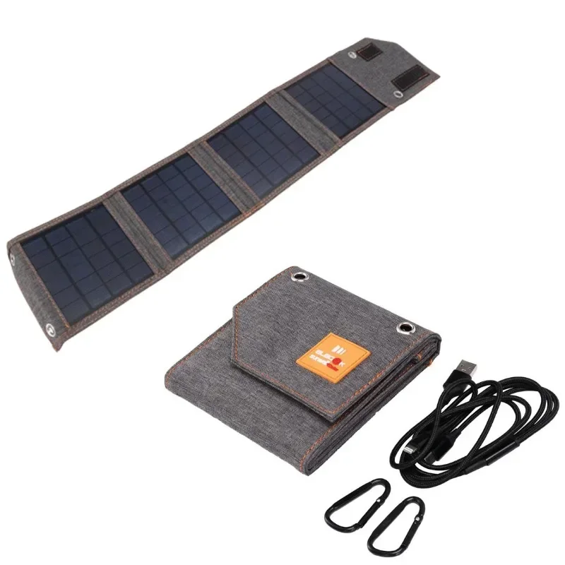 

8W Solar Charging Panel USB Output 5V for Outdoor Camping and Hiking Solar Portable Folding Bag Polysilicon