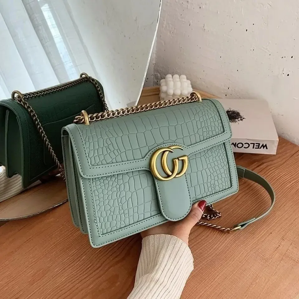 2026 New High-End Underarm Bag for Women - Fashion Trend with Embossed Chains - Versatile Single Shoulder Bag or Crossbody Bag view 3