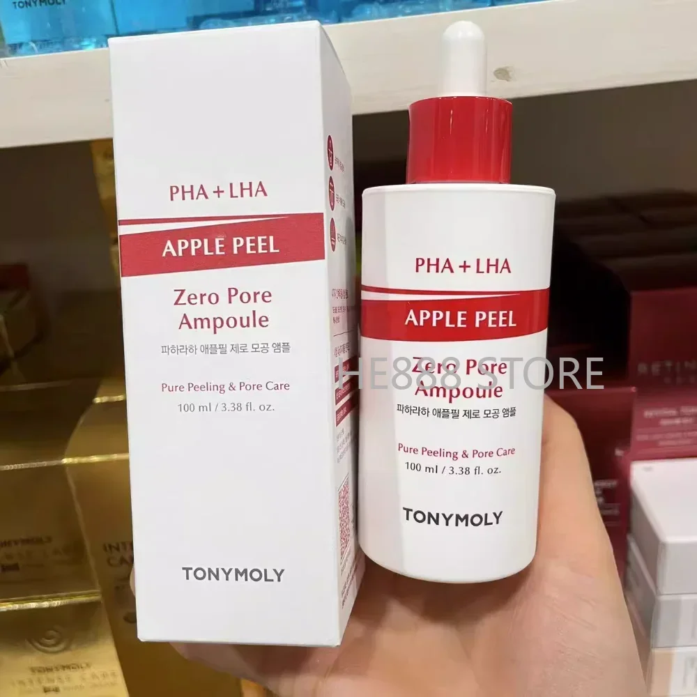 Korea TONYMOLY Apple Peel Essence Zero Pore Ampoule 100ml Acne Treatment Shrinking Pores Brighten Remove Blackheads Skin Care