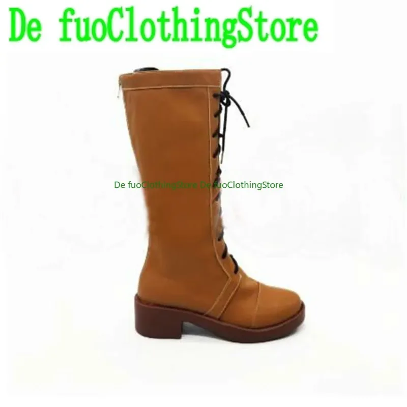 Defuo neverland botas cosplay sapatos botas jogo anime jogo rpg festa de halloween adereços sapatos botas