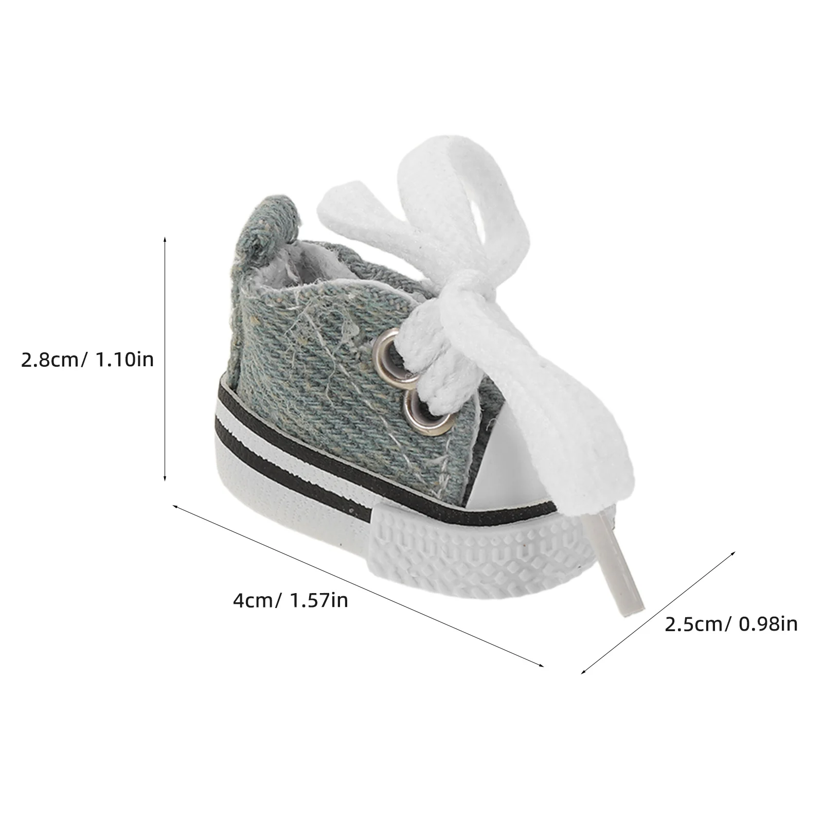 2 pièces Mini chaussures 17Cm baskets en toile réalistes pour accessoires de déguisement de maison de poupée Bjd, simulation, jouet Miniature,
